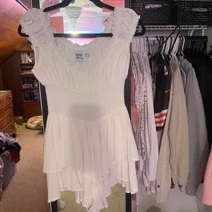 Princess Polly Love Galore Romper in white